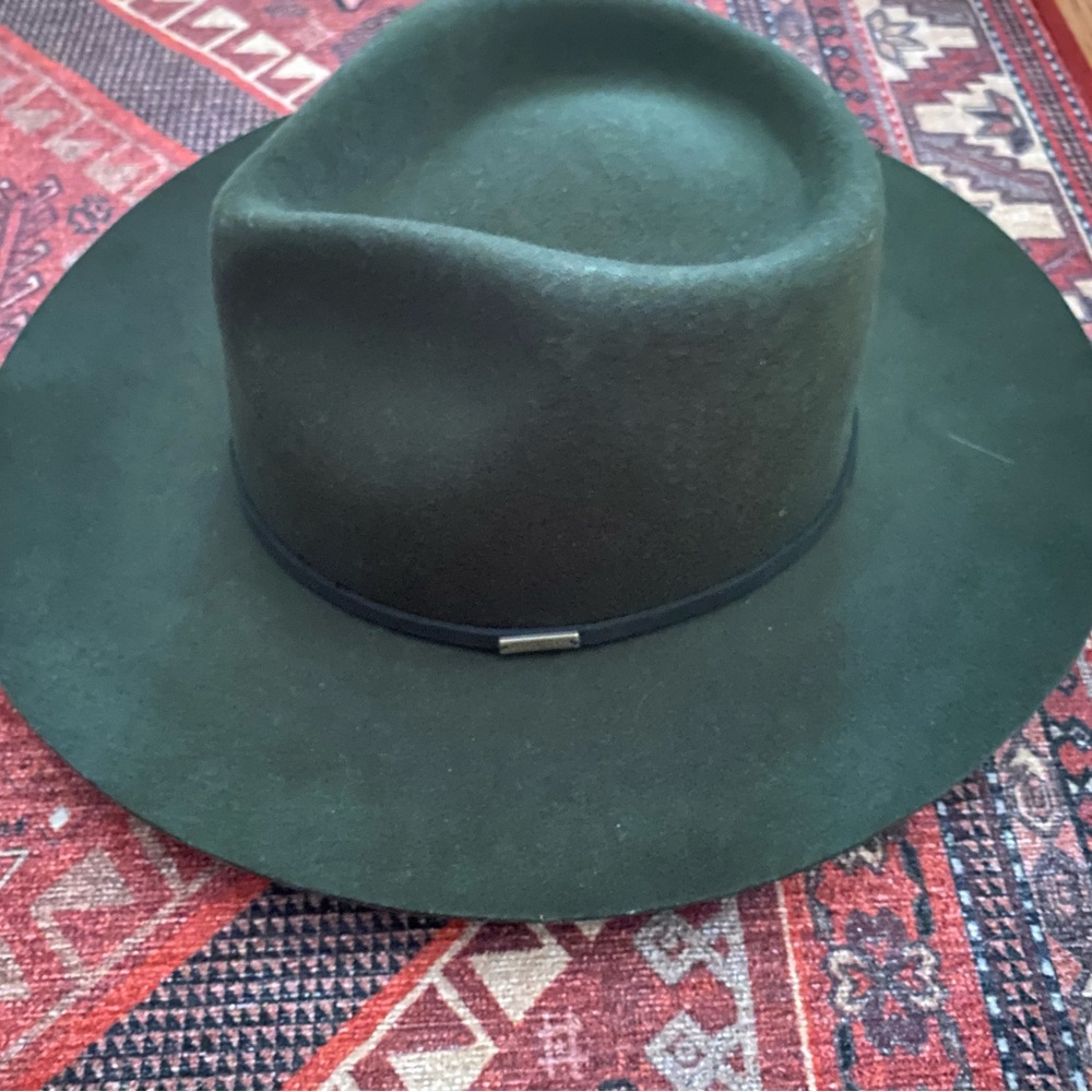 GIGI PIP dark green “The Rowan” wide brim hat